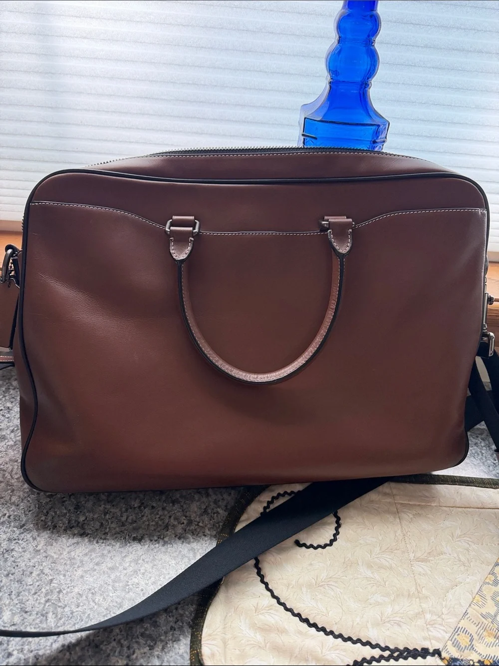 Coach Brown Leather Workbag for men or women